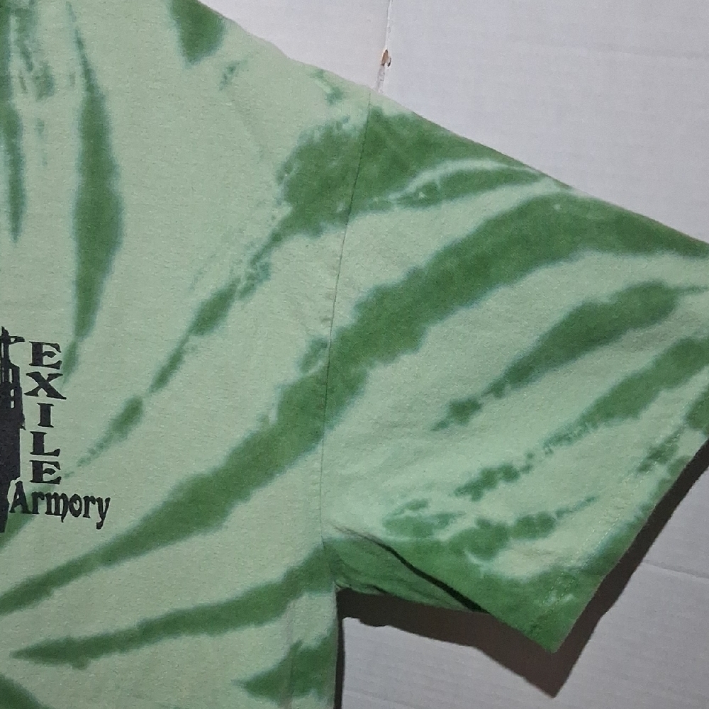 Port And Company Green Tie-Dye T-Shirt with Logo - Picture 5 of 9